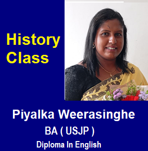 OL / English Medium / History /Piyalka Weerasinghe / Room 98