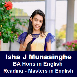 AL / සිංහල මාධ්‍යය  / English / Isha Munasinghe / Room  45