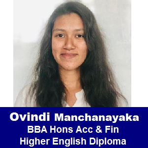 OL Grade 10, 11  /සිංහල මාධ්‍යය / English ඉංග්‍රීසි / Ovindi Manchanayaka / Room  80